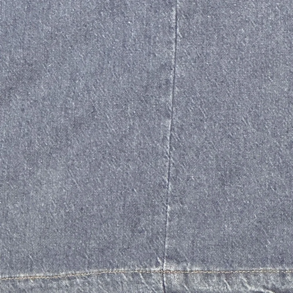 1990s Better Than Basic Denim Medium Maxi Skirt  Blue Modest Side Slit‎ Pockets